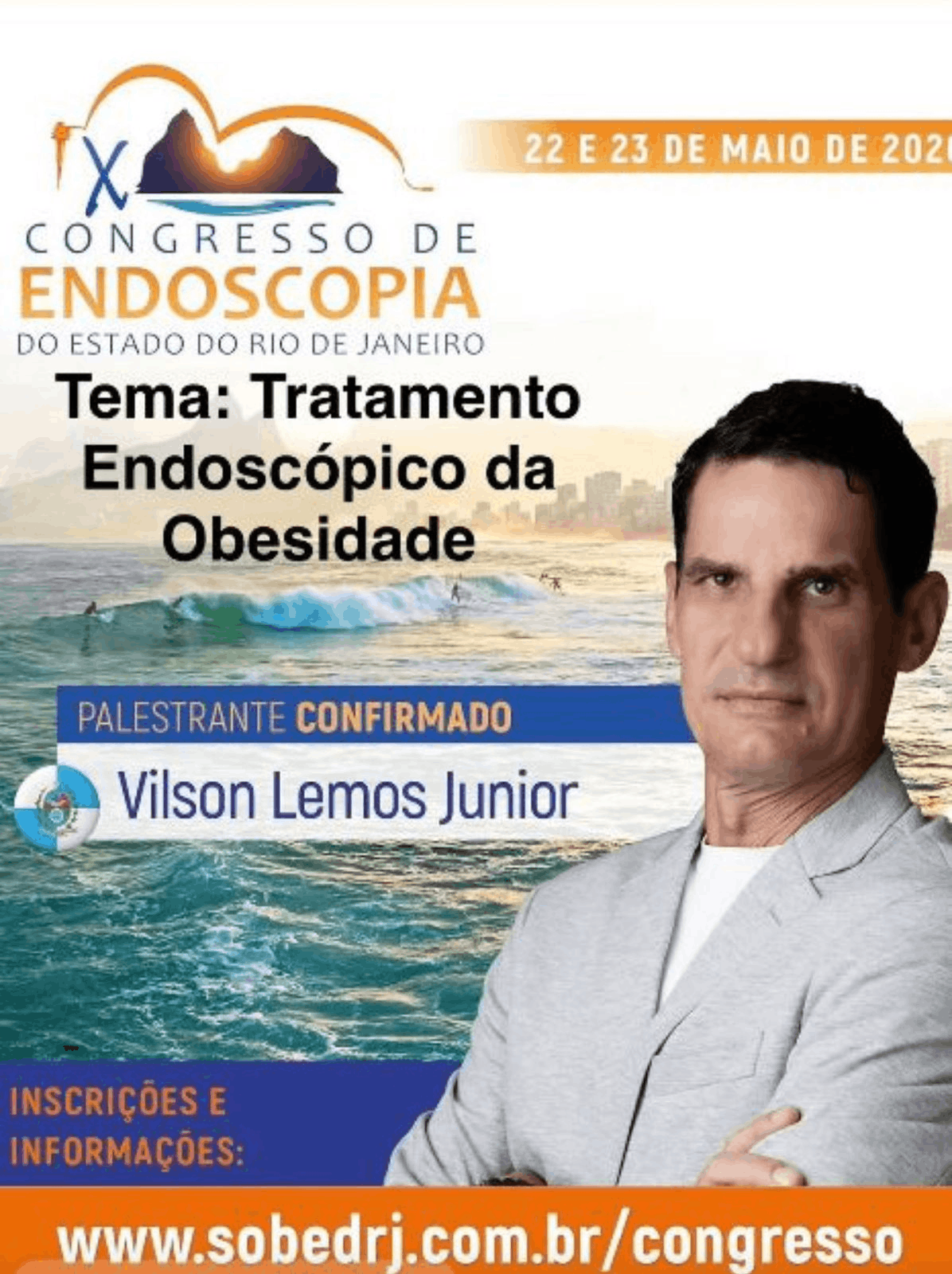 X Congresso de Endoscopia do Estado do Rio de Janeiro — palestrante confirmado